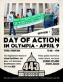 Olympia State Employees Day of Action Flyer