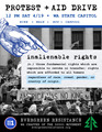 Olympia April 19 Protest + Aid Drive Flyer