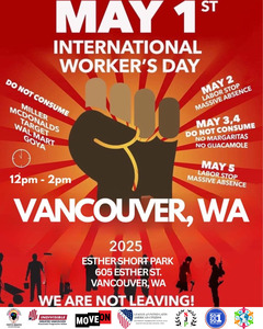 Vacounver May 1 International Worker's Day Flyer