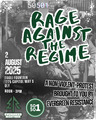 Olympia Aug 2, 2025 Flyer: Rage Against the Regime