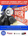 Vancouver Sept 1, 2025 Workers Over Billionaires Rally