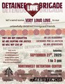 Flyer for Tacoma Sat Sept 27, 2025 Detainee Love Brigade Event